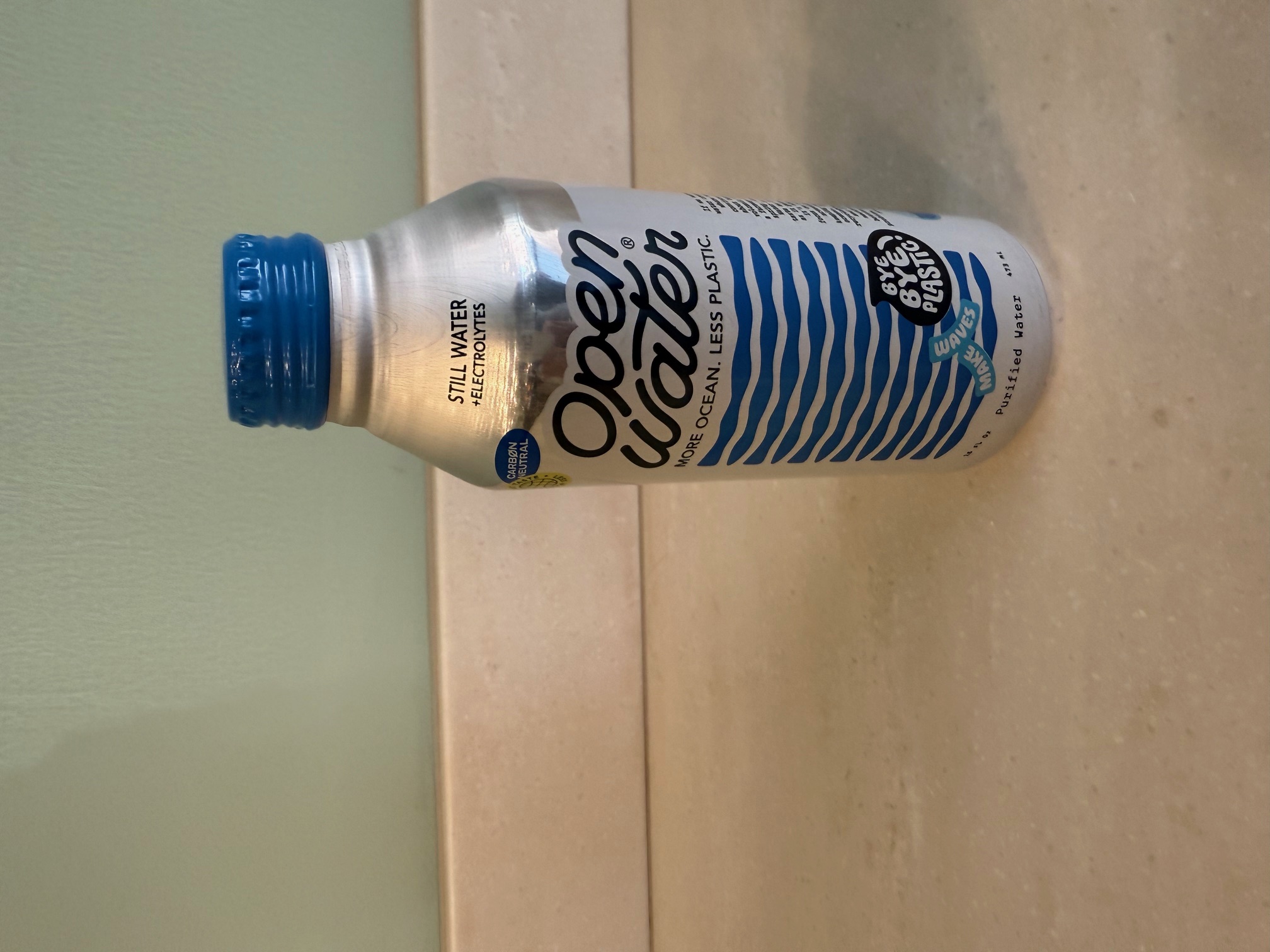 Plastic free water bottles.