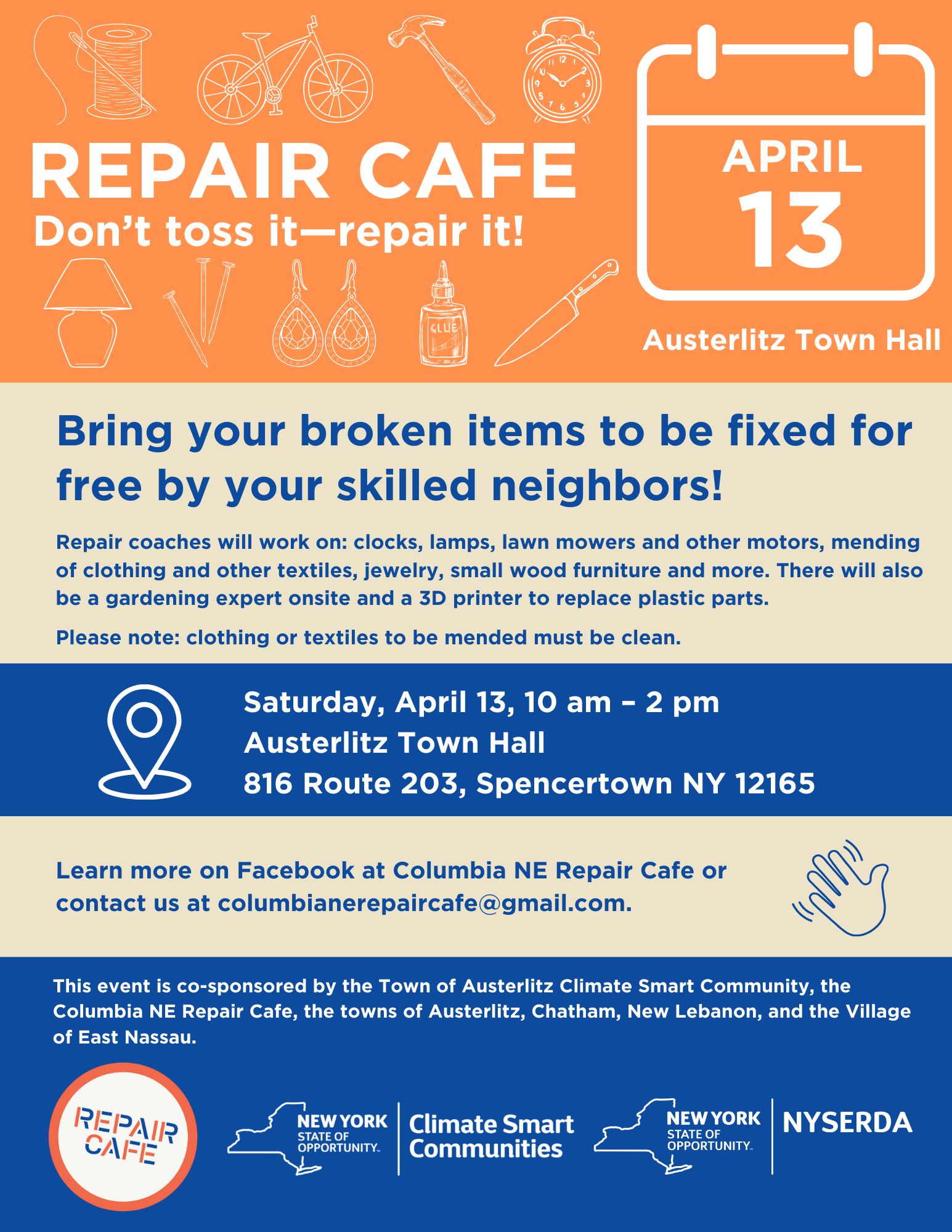 Austerlitz Repair Cafe Flyer